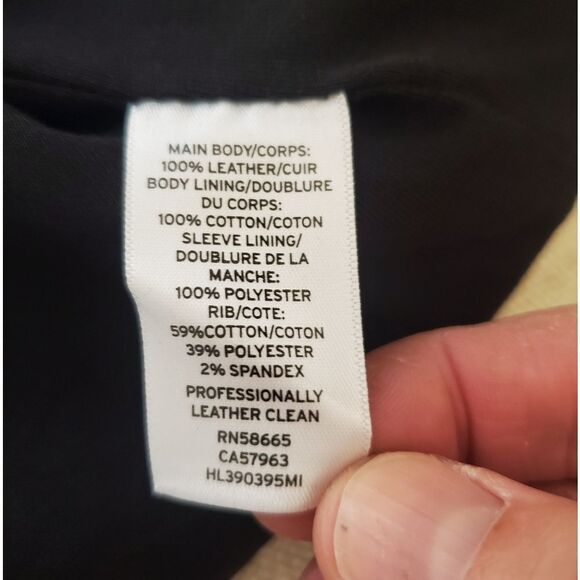 🌹 Trouvé 🌹 Drape Front Leather Jacket - [Small, Black] - Picture 14 of 14